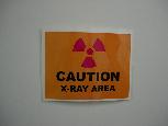 Caution X-Ray Area
